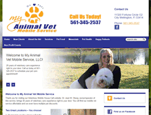 Tablet Screenshot of myanimalvetmobileservice.com